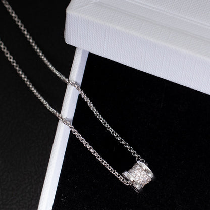 [⭐Luxery]ZERO 1 SILVER DIAMOND NECKLACE