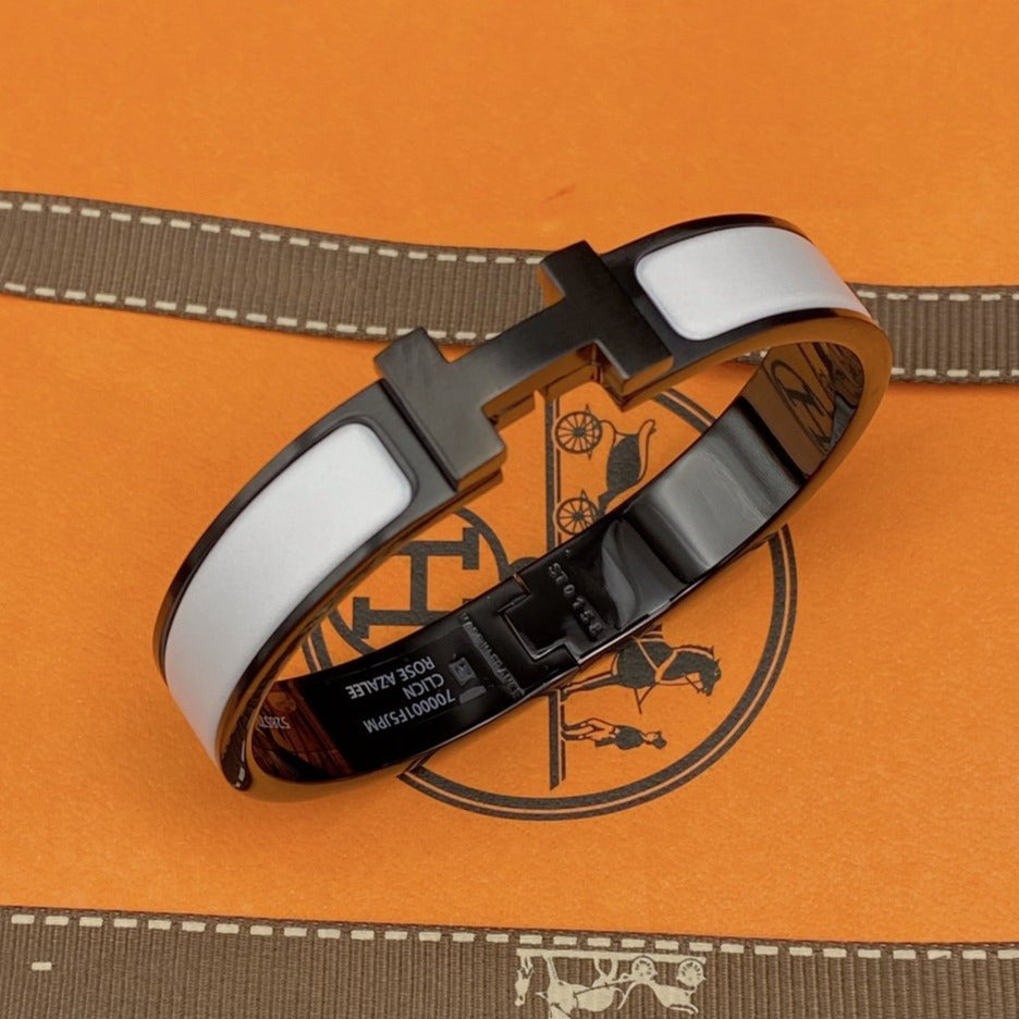 [⭐Luxery]H BRACELET 12MM BLACK WHITE CERAMIC