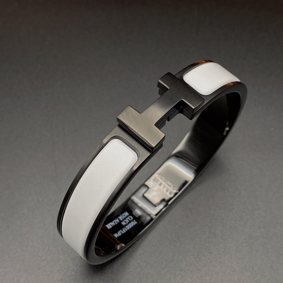 [⭐Luxery]H BRACELET 12MM BLACK WHITE CERAMIC