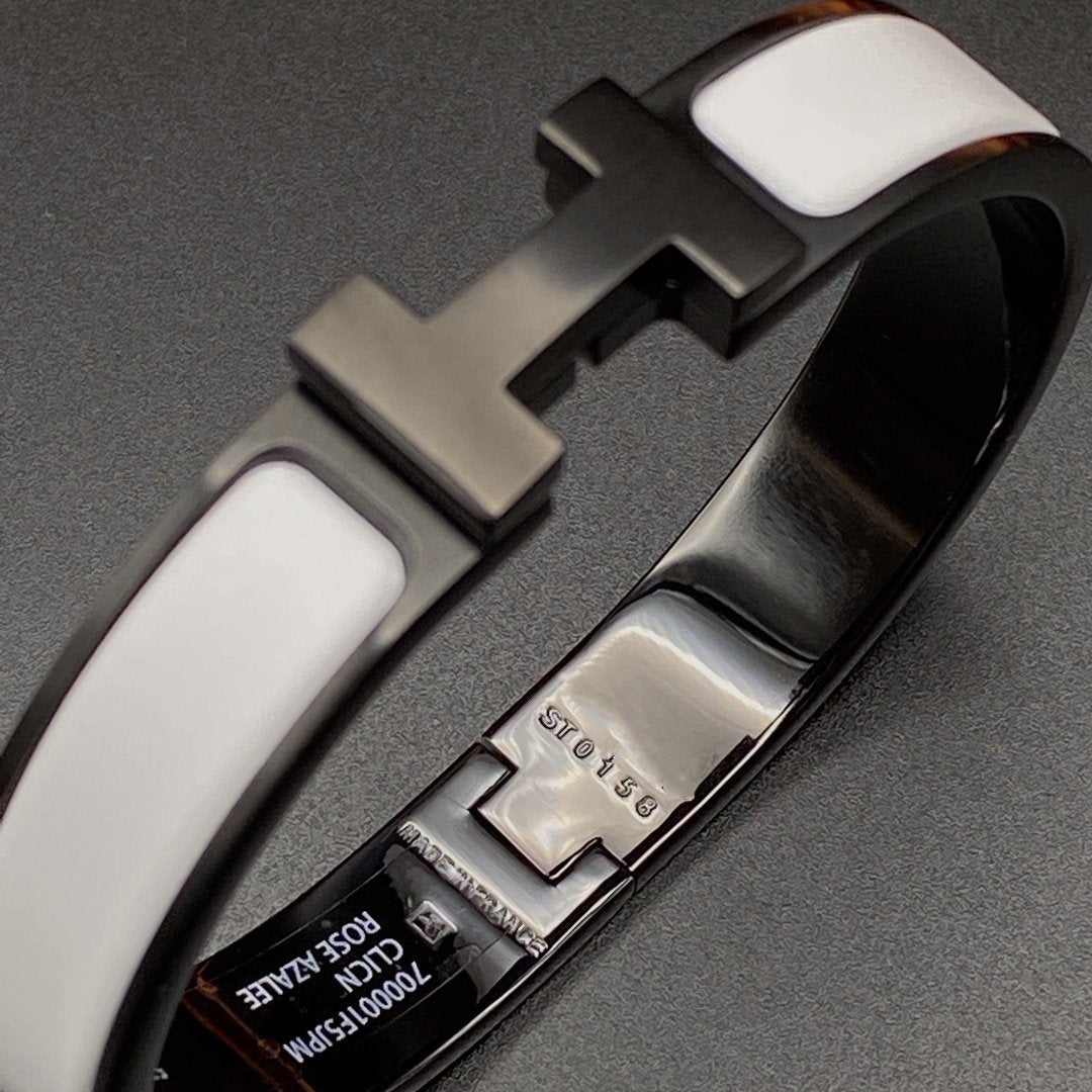 [⭐Luxery]H BRACELET 12MM BLACK WHITE CERAMIC