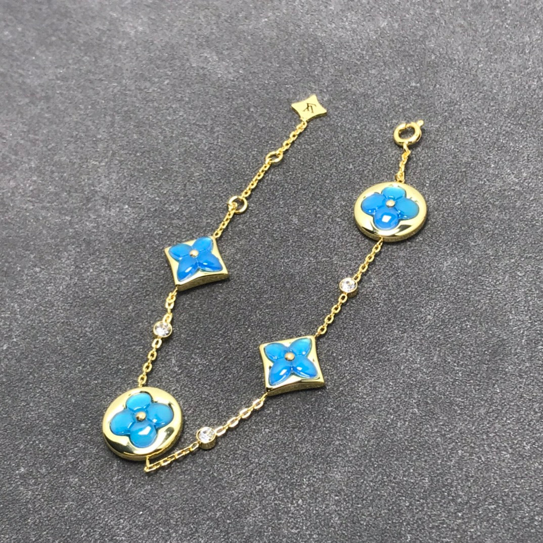 [⭐Luxery]STAR AND SUN TURQUOISE 4 MOTIFS 3 DIAMONDS
