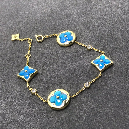 [⭐Luxery]STAR AND SUN TURQUOISE 4 MOTIFS 3 DIAMONDS
