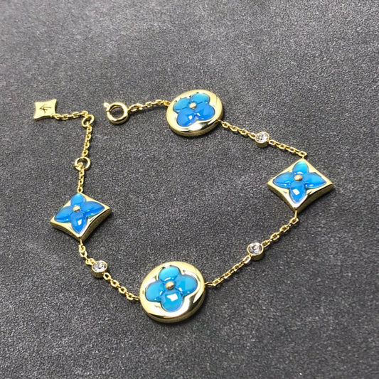 [⭐Luxery]STAR AND SUN TURQUOISE 4 MOTIFS 3 DIAMONDS