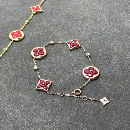 [⭐Luxery]STAR AND SUN CARNELIAN 4 MOTIFS 3 DIAMONDS