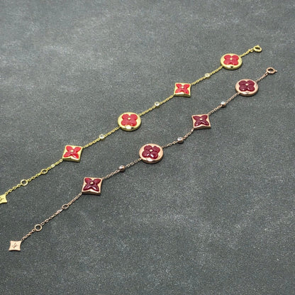 [⭐Luxery]STAR AND SUN CARNELIAN 4 MOTIFS 3 DIAMONDS