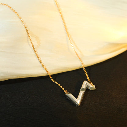[⭐Luxery]VOLT SILVER DIAMOND PEDANT NECKLACE
