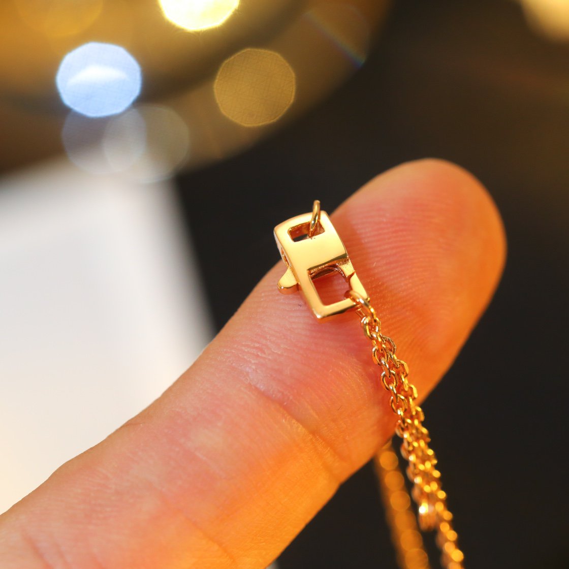 [⭐Luxery]STAR AND SUN DIAMOND PINK GOLD NECKLACE