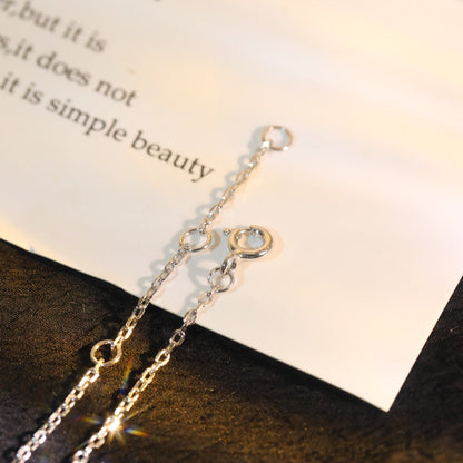 [⭐Luxery]SUN MOTIF PINK MOP SILVER BRACELET