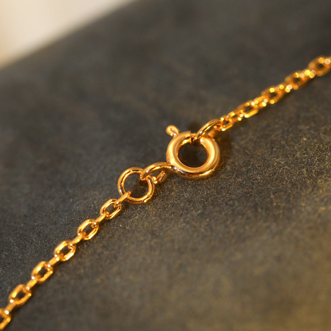 [⭐Luxery]SUN PEDANT PINK GOLD 1 DIAMOND NECKLACE