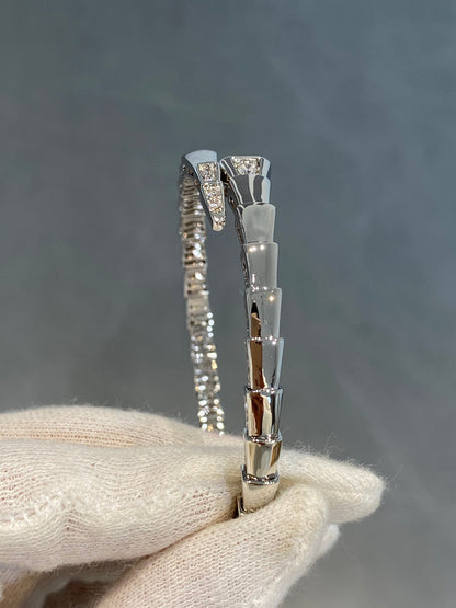 [⭐Luxery]SERPENTI BRACELET DIAMONDS SILVER