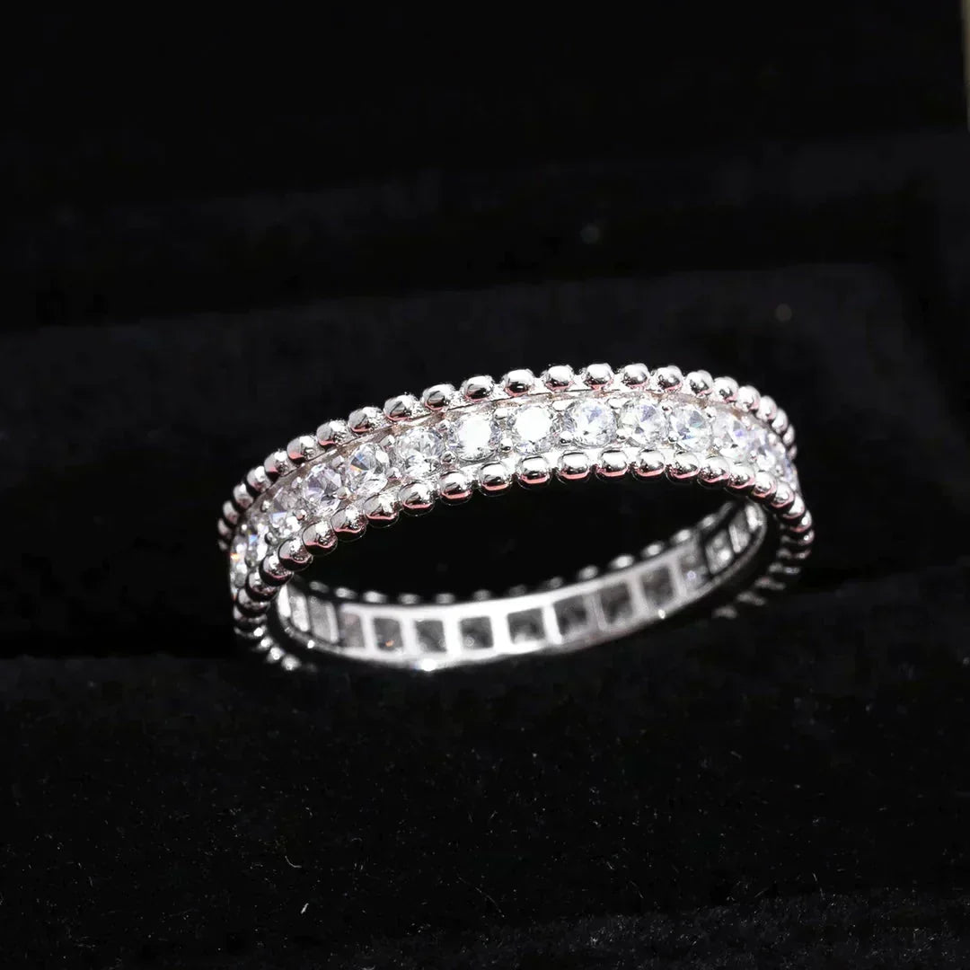 [⭐Luxery]PERLEE DIAMOND SILVER RING