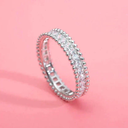 [⭐Luxery]PERLEE DIAMOND SILVER RING