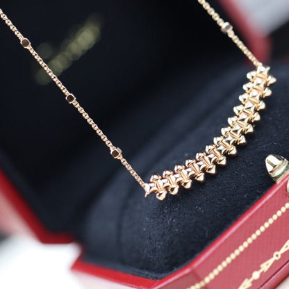 [⭐Luxery]CLASH PINK GOLD NECKLACE