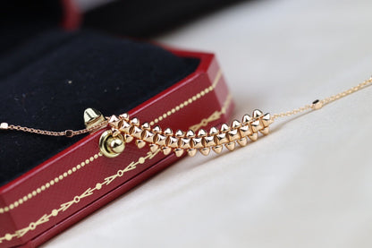 [⭐Luxery]CLASH PINK GOLD NECKLACE