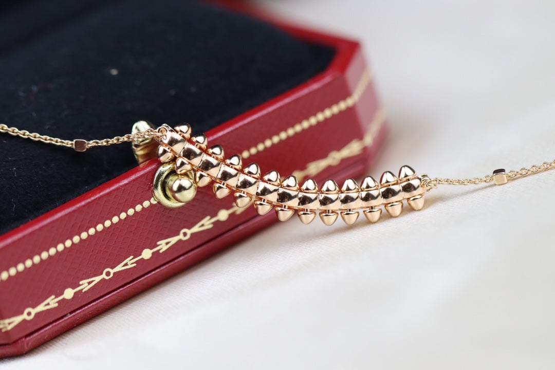 [⭐Luxery]CLASH PINK GOLD NECKLACE