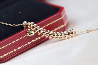 [⭐Luxery]CLASH PINK GOLD NECKLACE