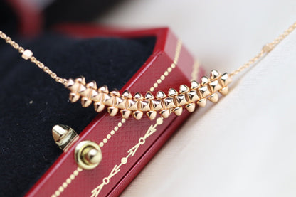 [⭐Luxery]CLASH PINK GOLD NECKLACE