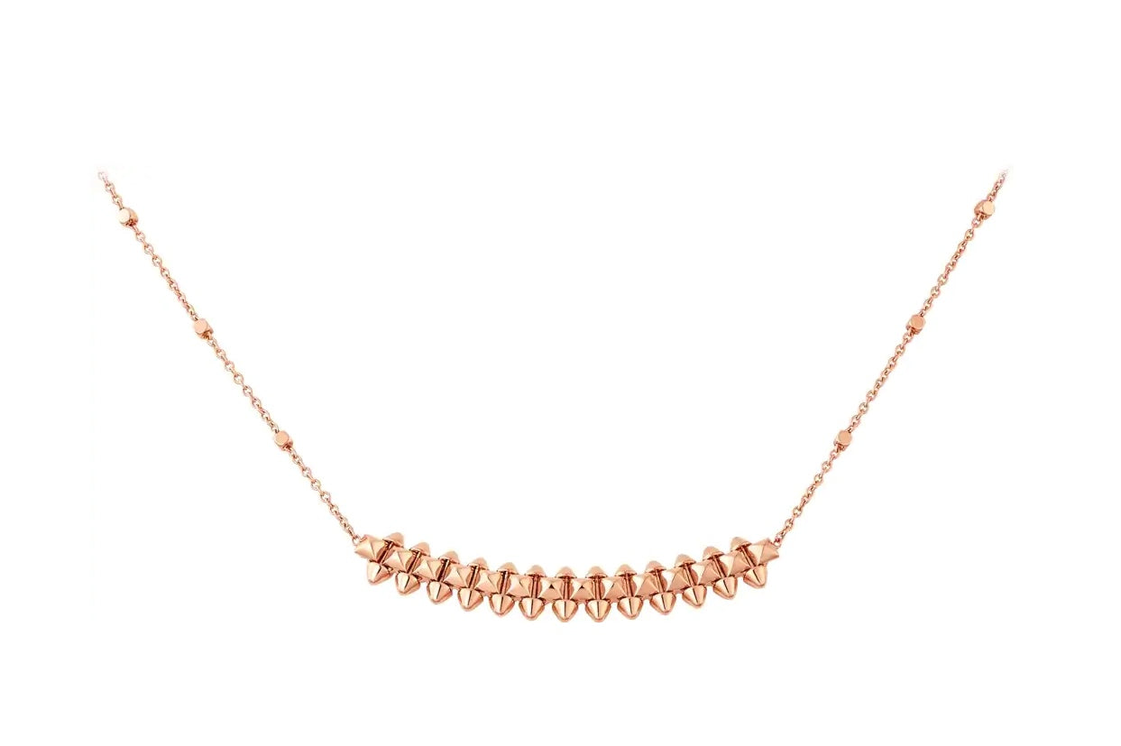 [⭐Luxery]CLASH PINK GOLD NECKLACE