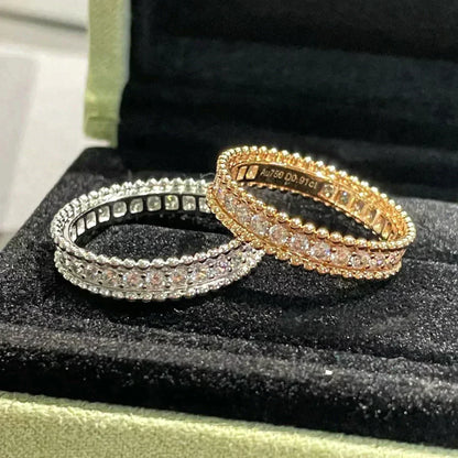 [⭐Luxery]PERLEE DIAMOND ROSE GOLD RING