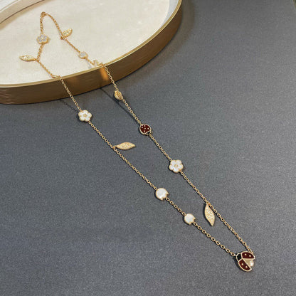[⭐Luxery]LUCKY SPRING 15 MOTIFS GOLD NECKLACE