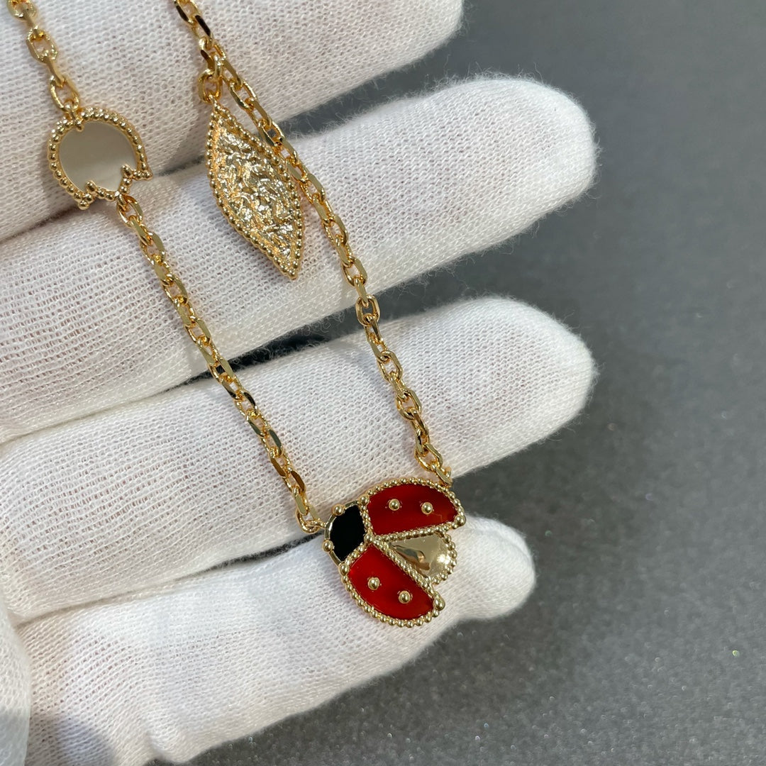 [⭐Luxery]LUCKY SPRING 15 MOTIFS GOLD NECKLACE