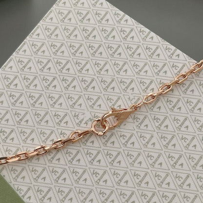 [⭐Luxery]LUCKY SPRING 15 MOTIFS ROSE GOLD NECKLACE