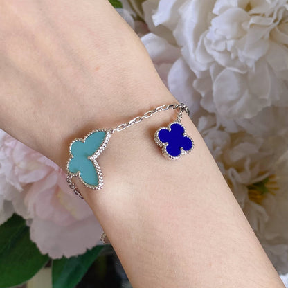 [⭐Luxery]LUCKY SPRING SILVER BRACELET 4 MOTIF