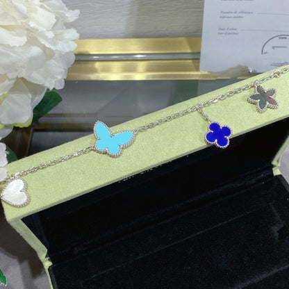 [⭐Luxery]LUCKY SPRING SILVER BRACELET 4 MOTIF
