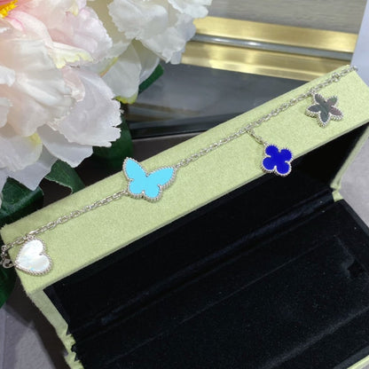 [⭐Luxery]LUCKY SPRING SILVER BRACELET 4 MOTIF
