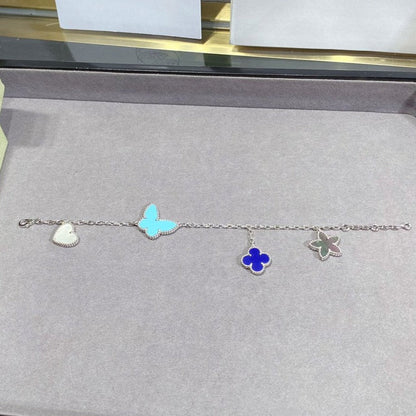 [⭐Luxery]LUCKY SPRING SILVER BRACELET 4 MOTIF