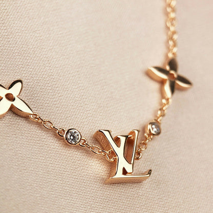[⭐Luxery]STAR AND SUN 7 MOTIFS GOLD BRACELET