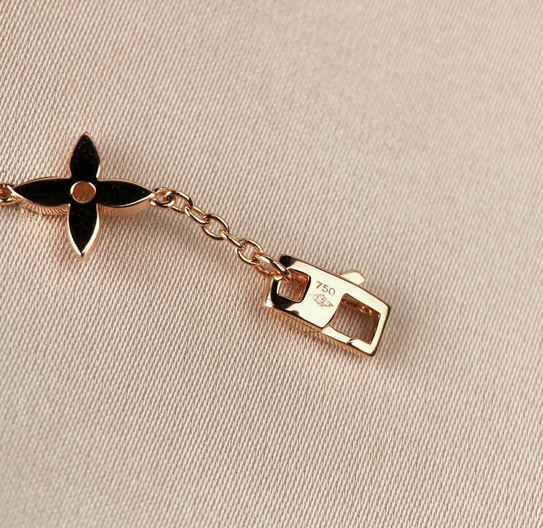 [⭐Luxery]STAR AND SUN 7 MOTIFS GOLD BRACELET