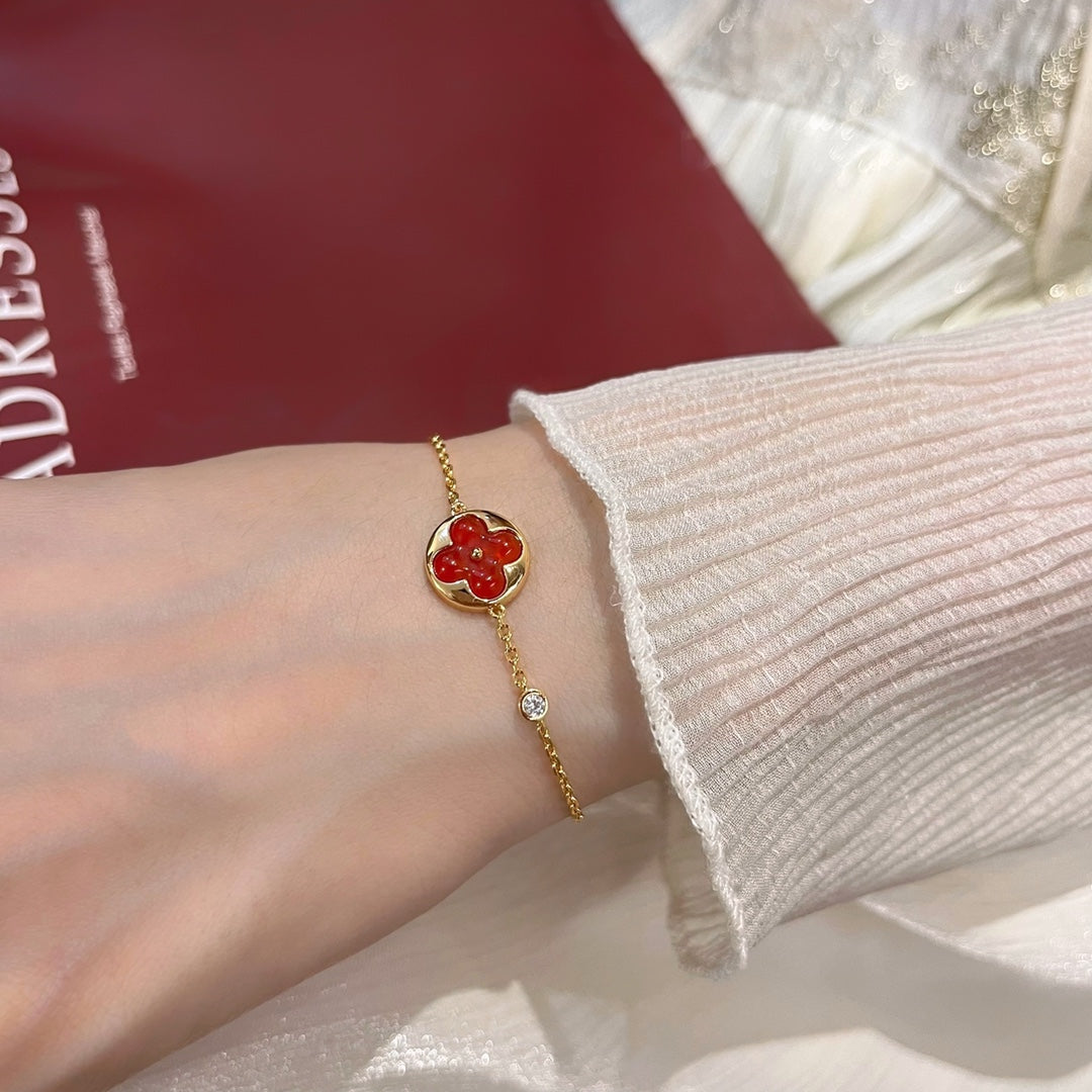 [⭐Luxery]SUN PEDANT CARNELIAN BRACELET