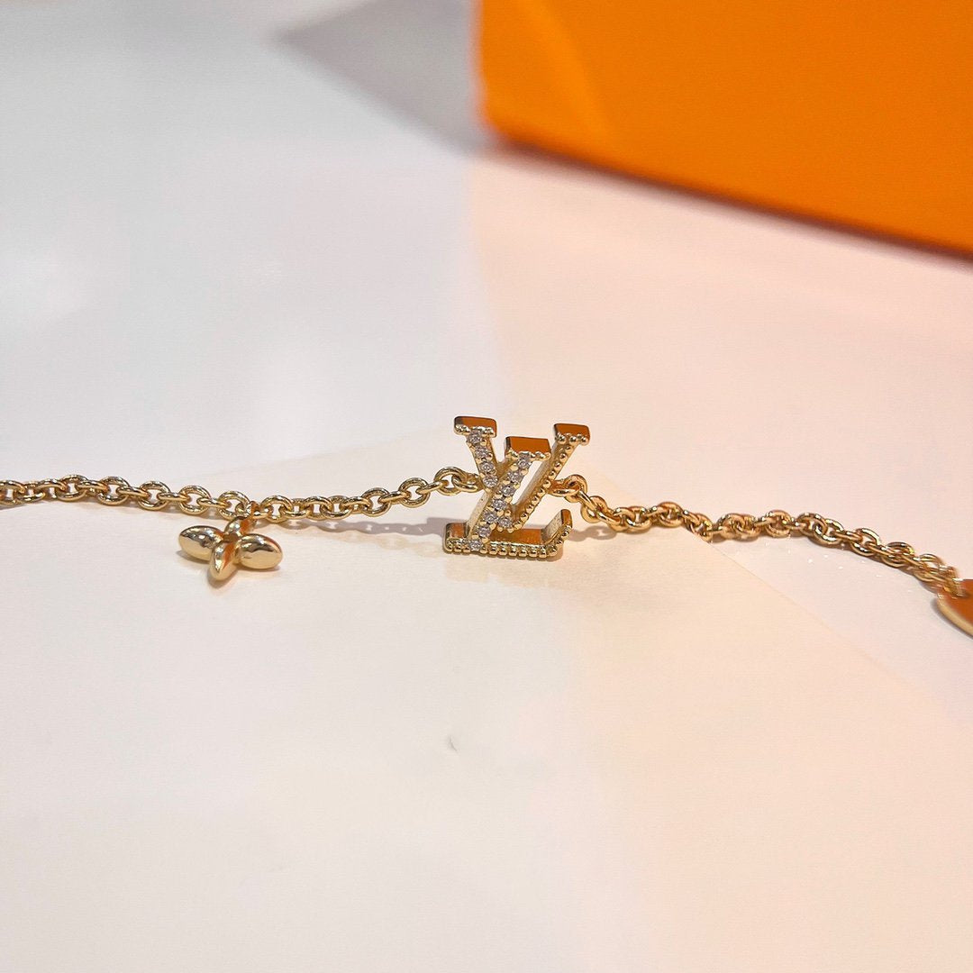 [⭐Luxery]LOGO STAR MOTIF GOLD BRACELET