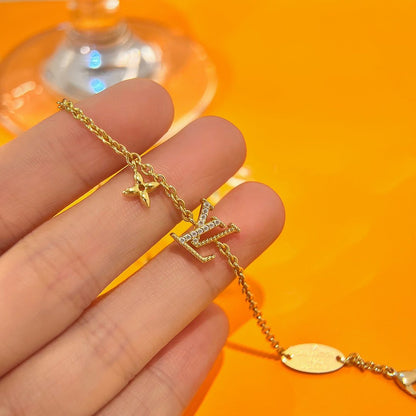 [⭐Luxery]LOGO STAR MOTIF GOLD BRACELET
