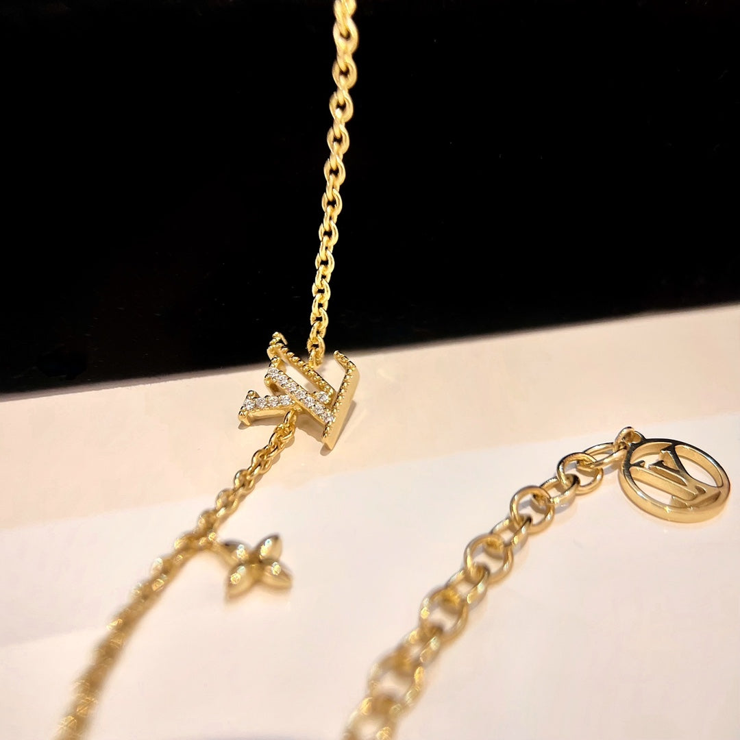 [⭐Luxery]LOGO STAR MOTIF GOLD BRACELET
