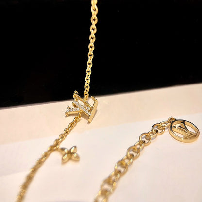 [⭐Luxery]LOGO STAR MOTIF GOLD BRACELET