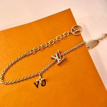 [⭐Luxery]LOGO STAR MOTIF GOLD BRACELET