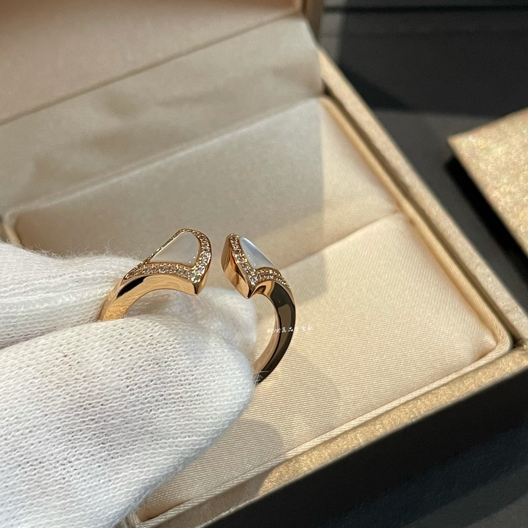 [⭐Luxery]DREAM MOP DIAMOND OPEN RING
