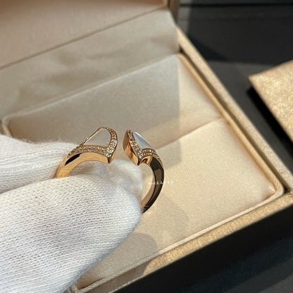 [⭐Luxery]DREAM MOP DIAMOND OPEN RING