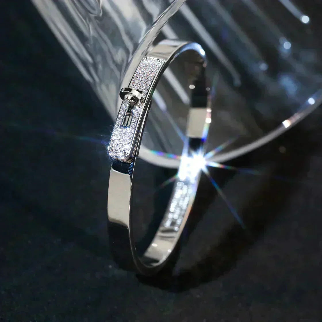 [⭐Luxery]KELLY SILVER DIAMOND BRACELET