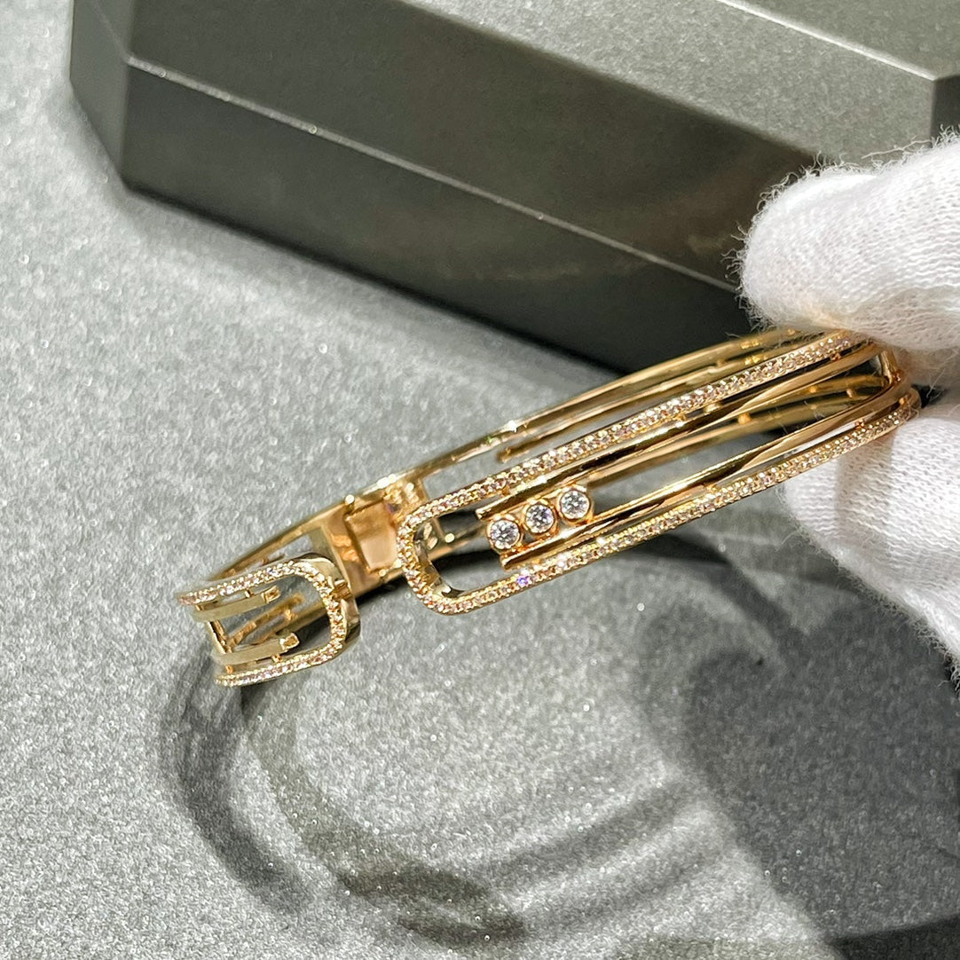 [⭐Luxery]MOVE 10TH PAVED DIAMOND BRACELET