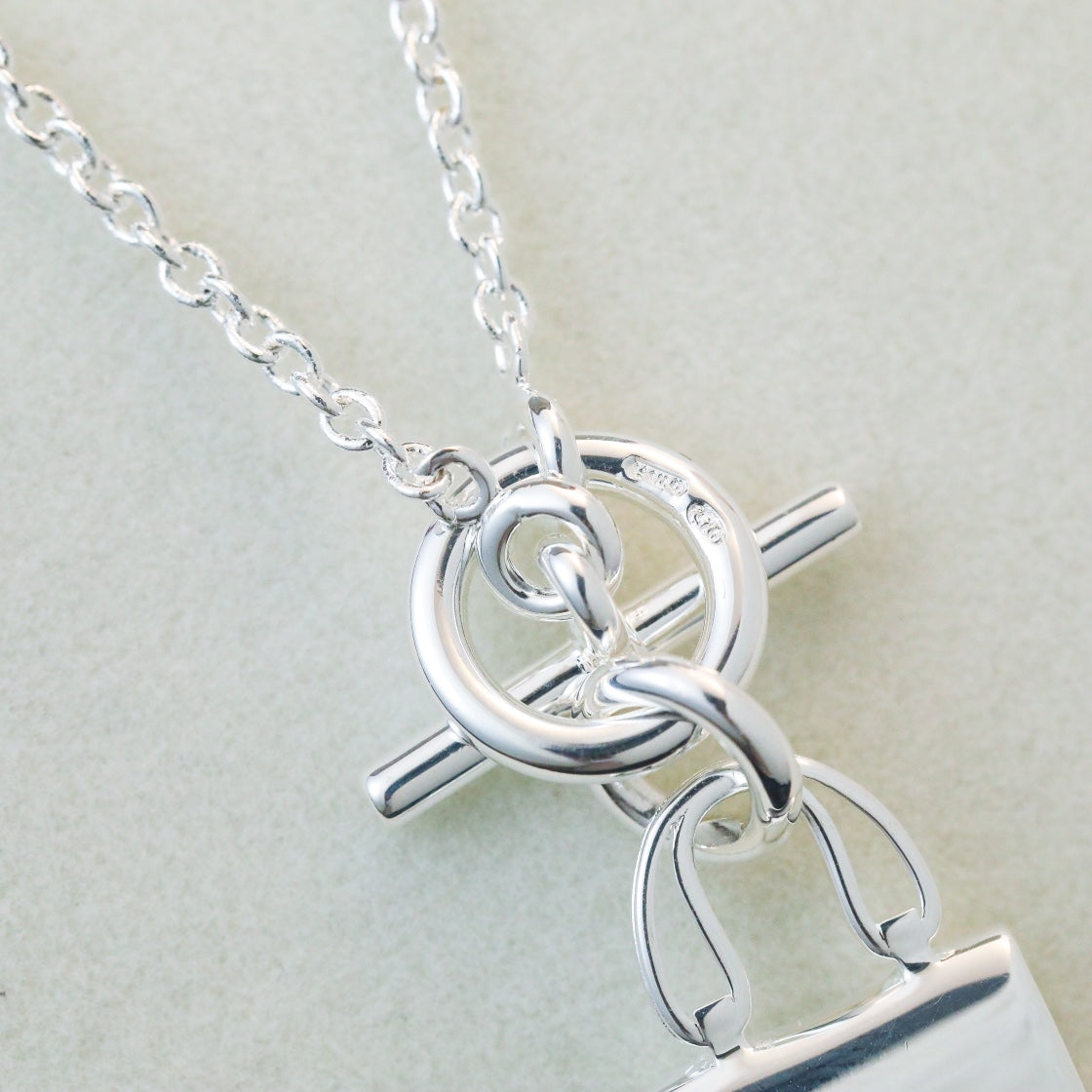 [⭐Luxery]POP H PEDANT SILVER NECKLACE