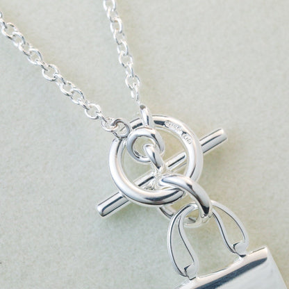 [⭐Luxery]POP H PEDANT SILVER NECKLACE