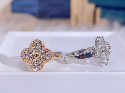 [⭐Luxery]CLOVER DIAMOND RING
