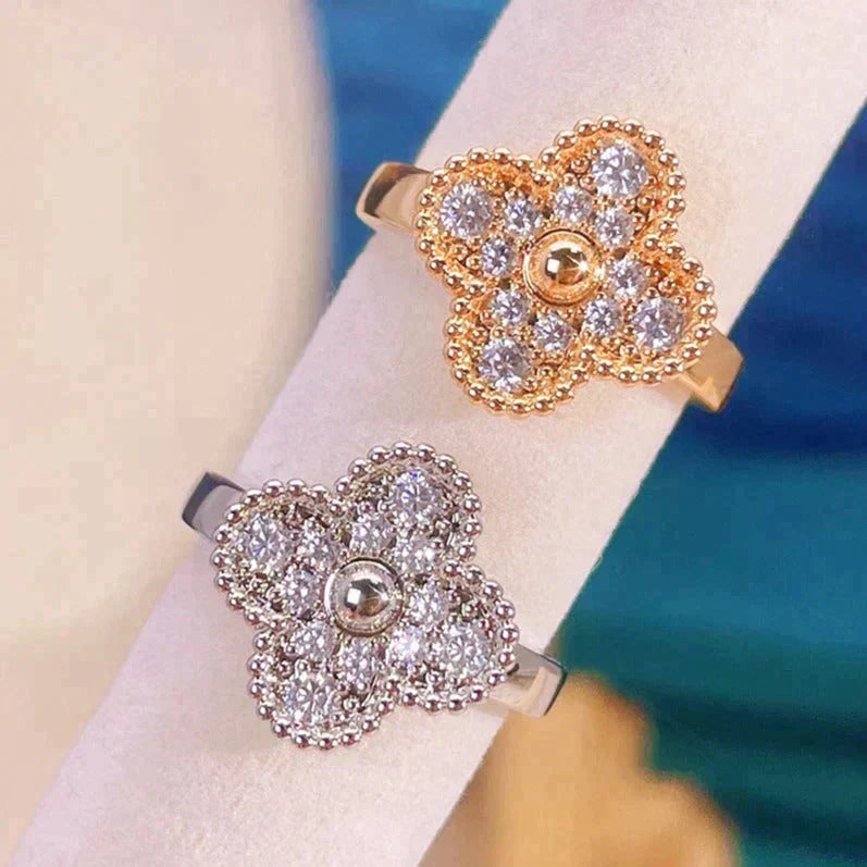 [⭐Luxery]CLOVER DIAMOND RING