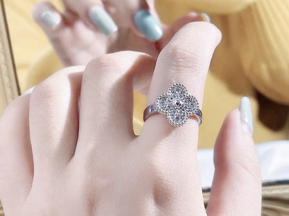 [⭐Luxery]CLOVER DIAMOND RING