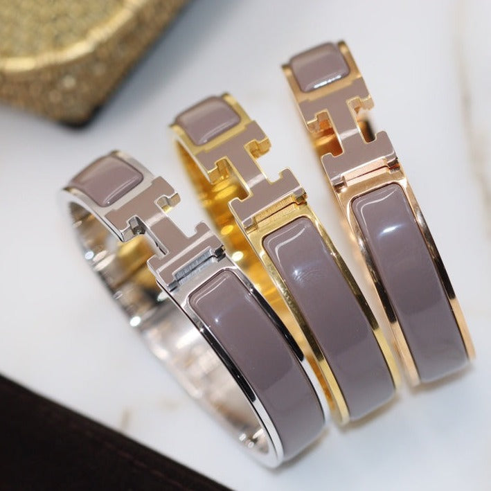 [⭐Luxery]H BRACELET 12MM BROWN