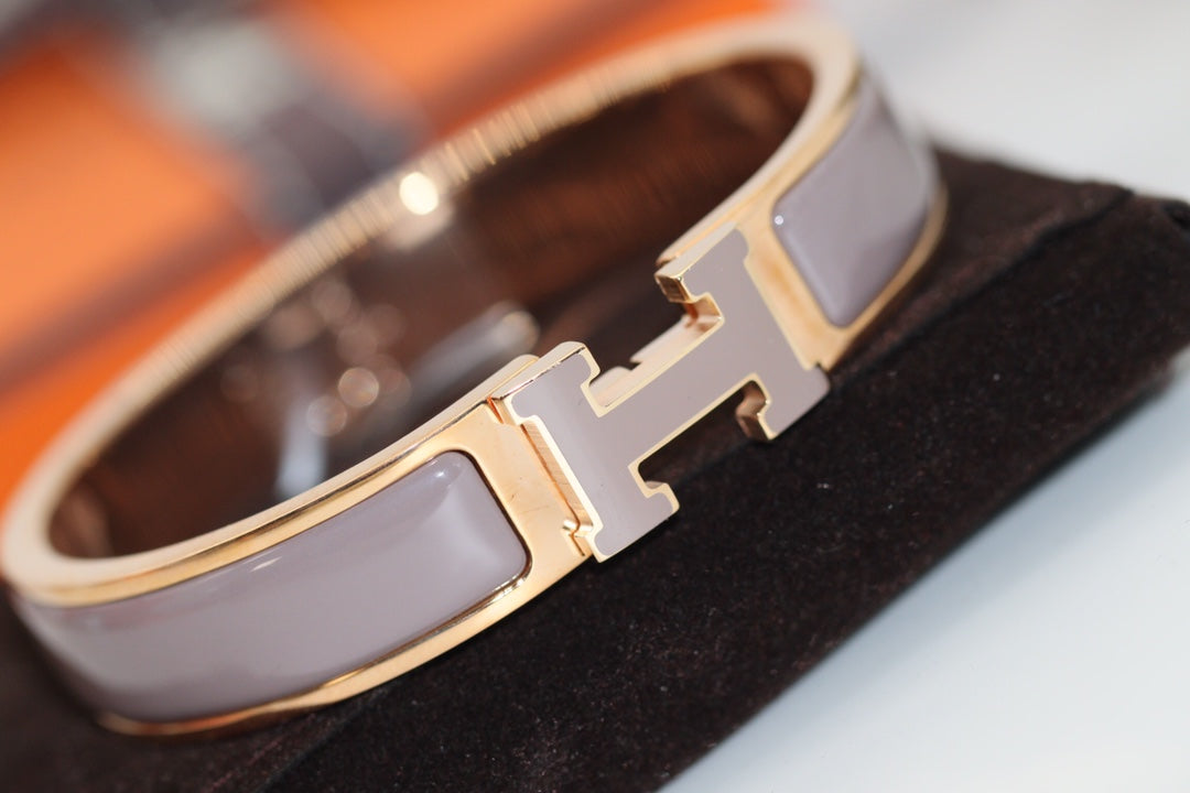 [⭐Luxery]H BRACELET 12MM BROWN