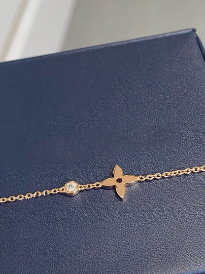 [⭐Luxery]STAR DIAMOND PINK GOLD BRACELET